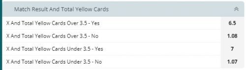 22bet - match result and cards total