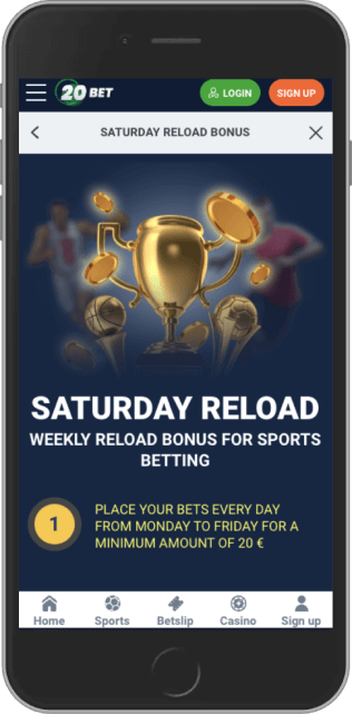 A 100% Reload Free Bet Bonus up to C$150