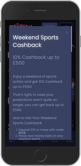 Weekend Sports Cashback