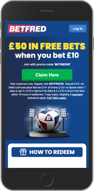 Betfred welcome bonus