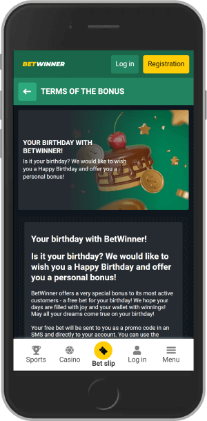 Your Birthday with Betwinner