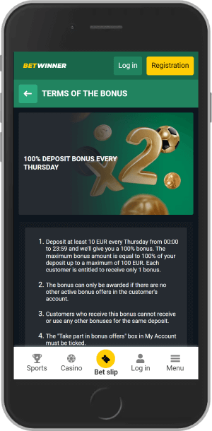 100% Deposit Bonus Every Thursday