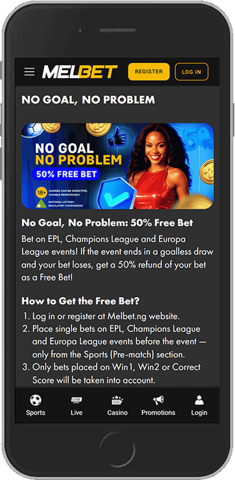 No Goal, No Problem: 50% Free Bet