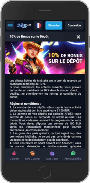 10% Bonus on Deposit