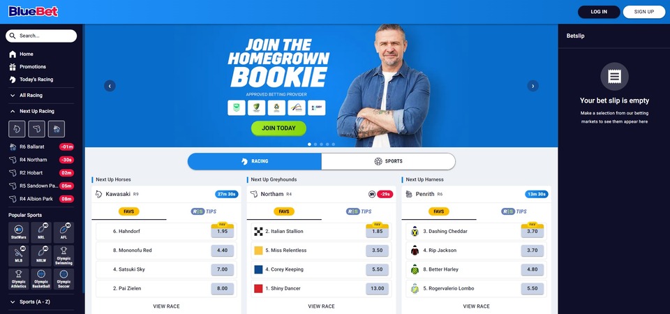 BlueBet Australia sports