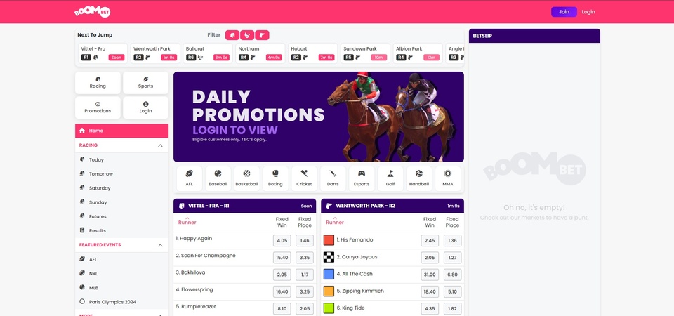 Boombet Australia sports