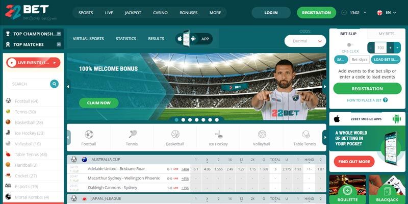 Website #1 in Norway – 22bet