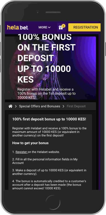 Get 10,000 KES first deposit bonus