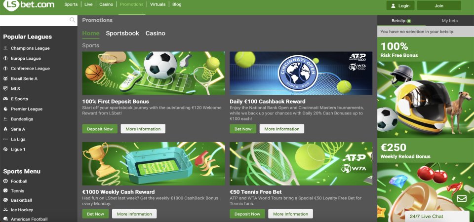 LSbet desktop promo page screenshot