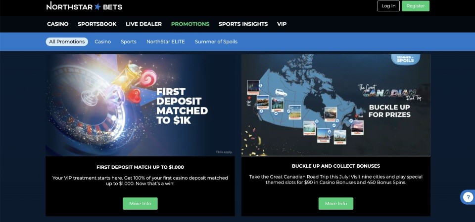 northstarbets promo desktop screenshot