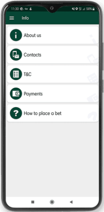 Mobile screenshot of the Betwinner support