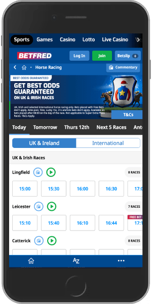 Betfred promotions page 