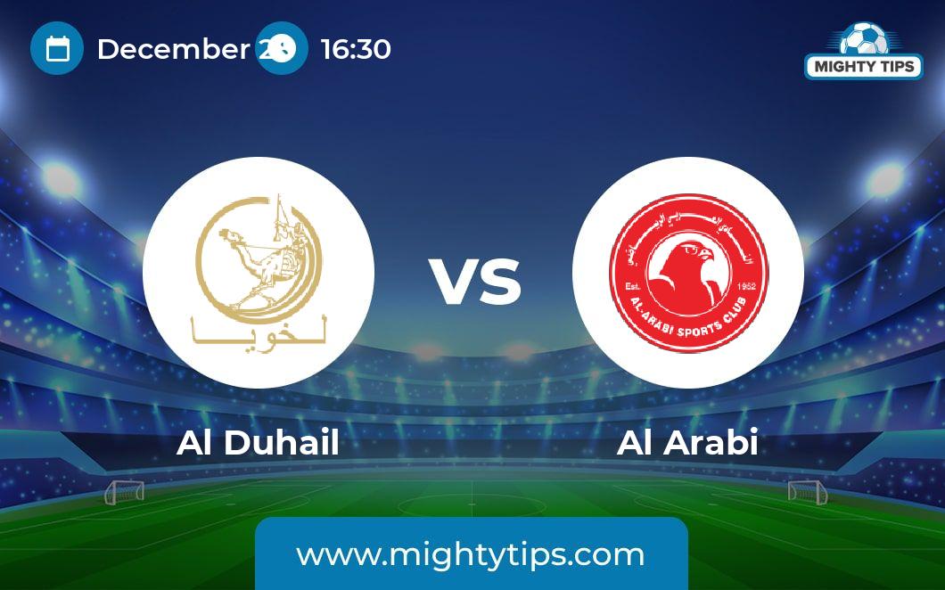 Al Duhail vs Al Arabi Prediction, Odds & Betting Tips | 28.12.2023 ...