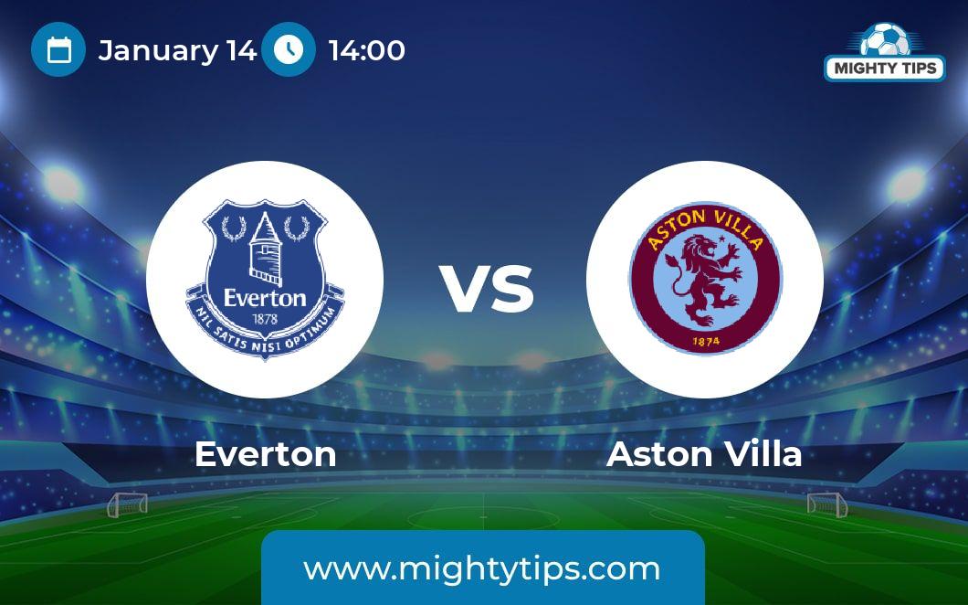 Everton Vs Aston Villa Prediction, Odds & Betting Tips | 14.01.2024 ...